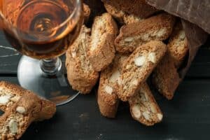 Cantucci, Italienske benhårde mandelkager, og nektar til Vin Santo