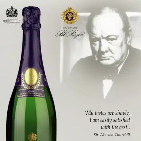Champagne og Winston Churchill
