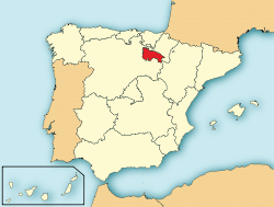 Rioja kort, Spanien