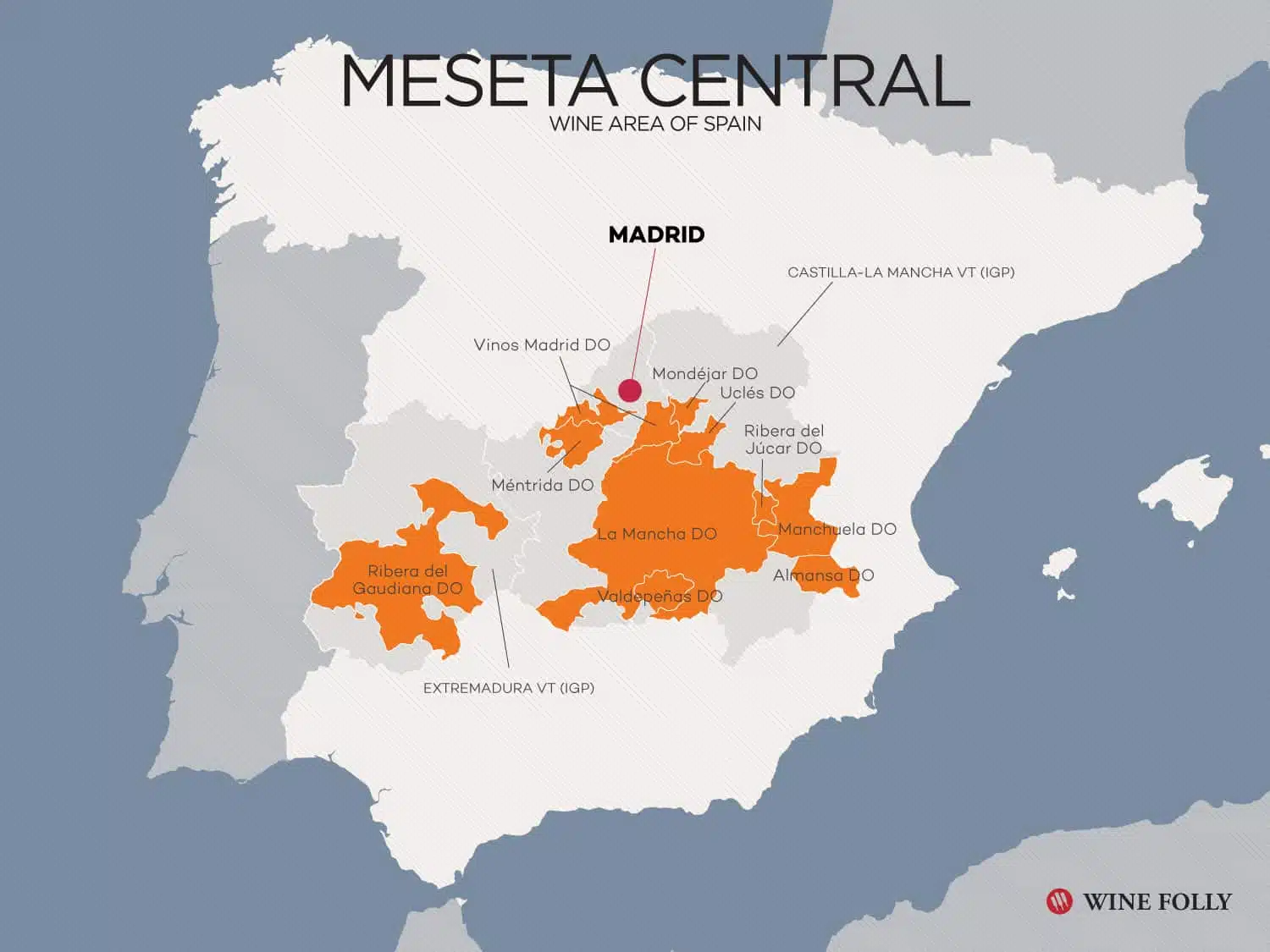 La Mancha 1 Spain La Mancha vinkort
