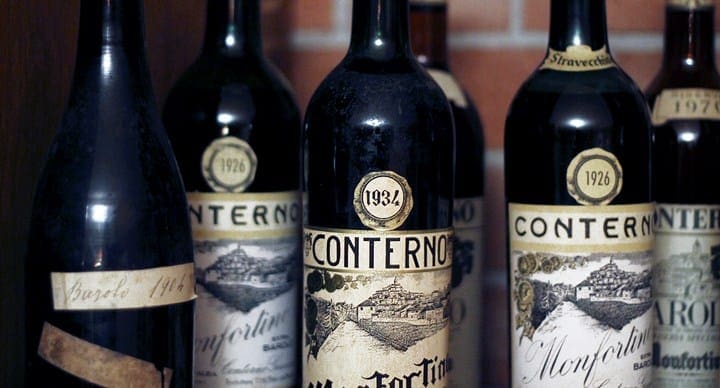 Conterno vintage from the Barolo region in Piemonte, Italy