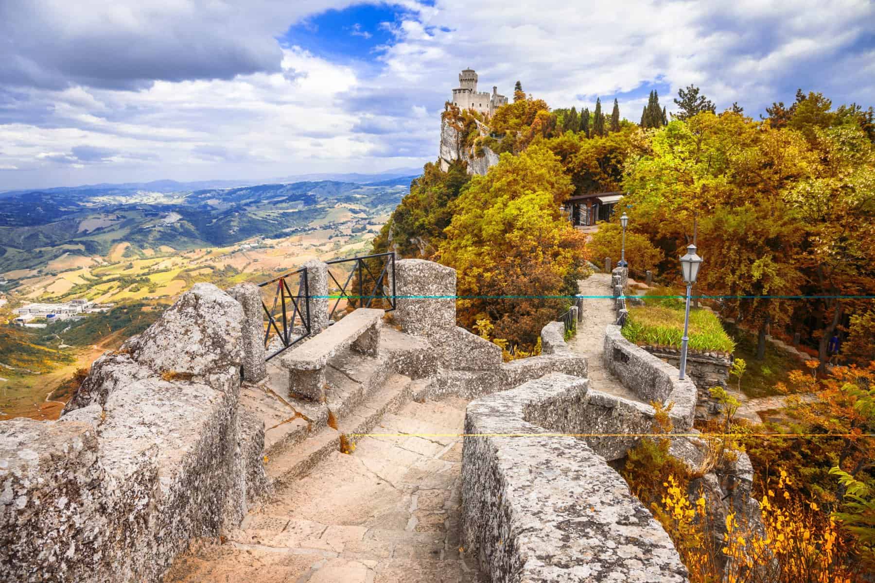 autumn in San Marino, Italy