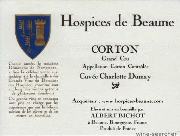 Corton Grand Cru, Cuvée Charlotte Dumay