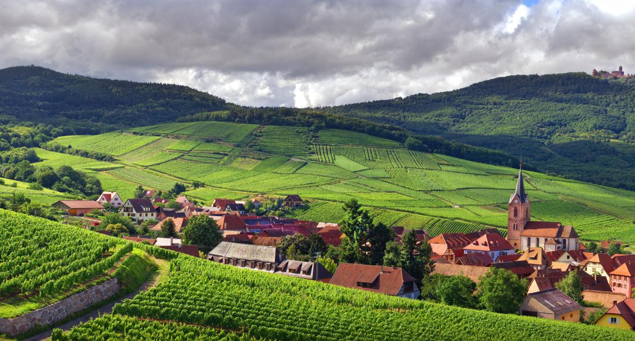 Alsace er tæt på den nærmeste vej ind i Frankrig