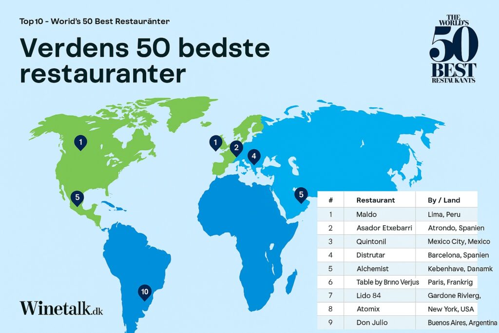 Verdens bedste restauranter 2025