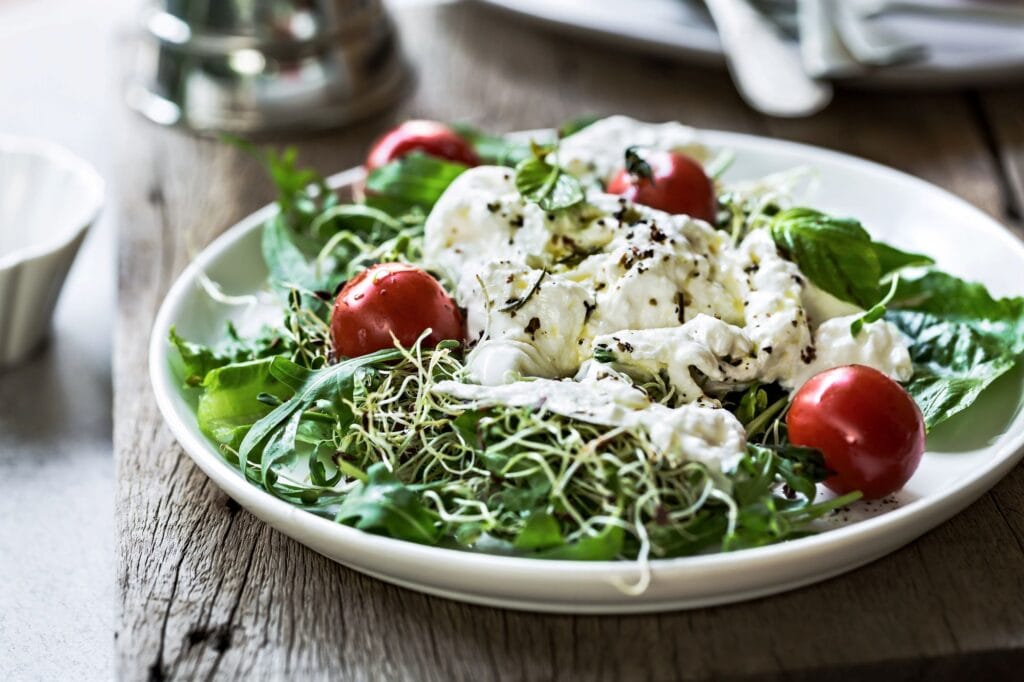 Burrata salat