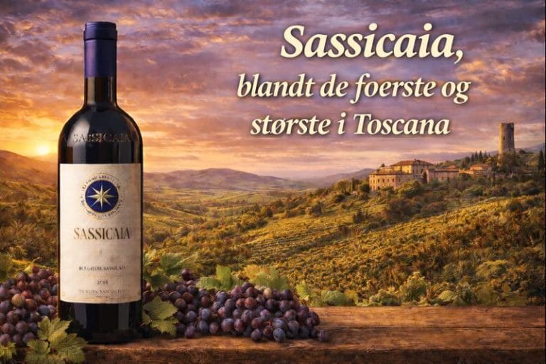 Sassicaia blandt de første og største Toscana supervine